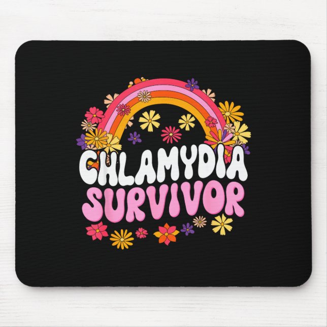 Tapis De Souris Chlamydia Survivor Funny Graphic  (Devant)