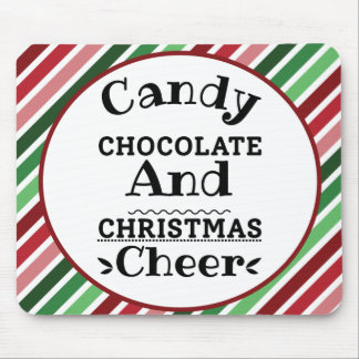 Tapis De Souris Chocolat de bonbons et fête de Noël