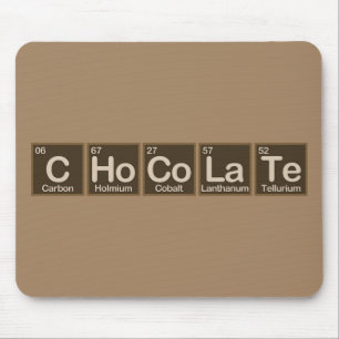Tapis De Souris Chocolat fait d'éléments