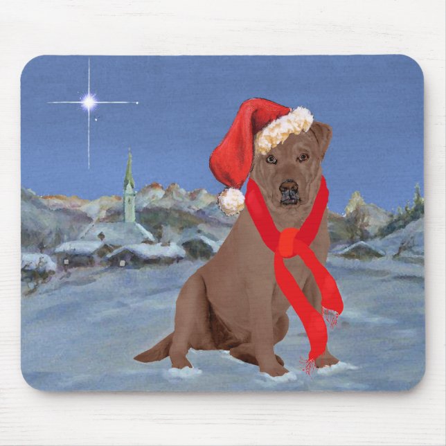 Tapis De Souris Chocolate Labrador (Devant)