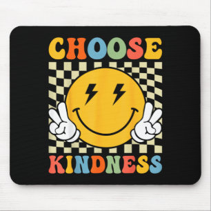 Tapis De Souris Choisir la gentillesse Rétro Groovy Soyez gentil I