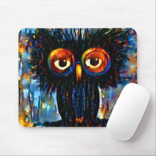 Tapis De Souris Chouette brillante et sage