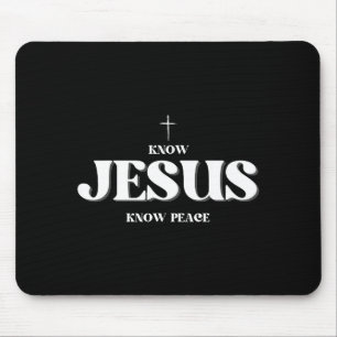 Tapis De Souris Chrétien Connaître Jésus Connaître Paix Religion D