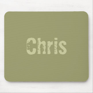 Tapis De Souris Chris Army Green Mousepad