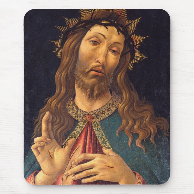 Tapis De Souris Christ couronné d'épines par Sandro Botticelli (Devant)