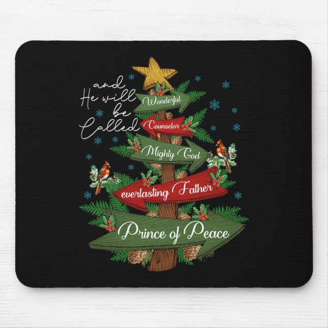 Tapis De Souris Christian Christmas Il Sera Appelé Merveilleux Co (Devant)