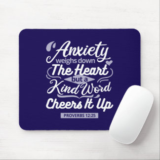 Tapis De Souris Christian Encouragement Quote – Anxiety & Kindness