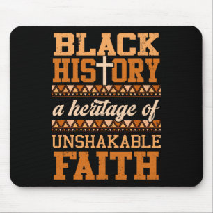 Tapis De Souris Christian Melanin Foi inébranlable Histoire noire
