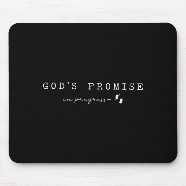 Tapis De Souris Christian Pregnancy God'promise In Progresfaith Ba (Devant)