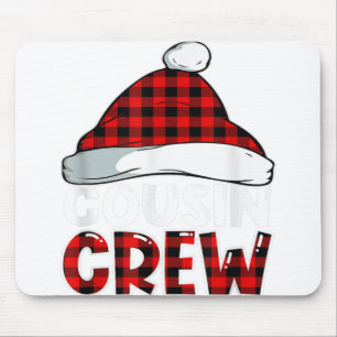 Tapis De Souris Christmas Cousin Crew Buffalo Red Plaid Pajamas Fa