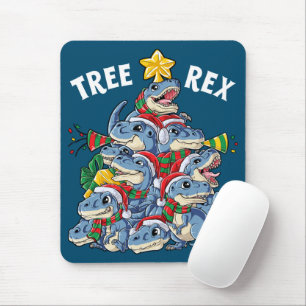 Tapis De Souris Christmas Dinosaur Tree Rex Pajamas Men Boys Xmas