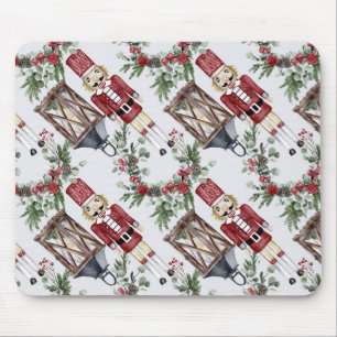 Tapis De Souris Christmas Nutcrackers & Lanterns