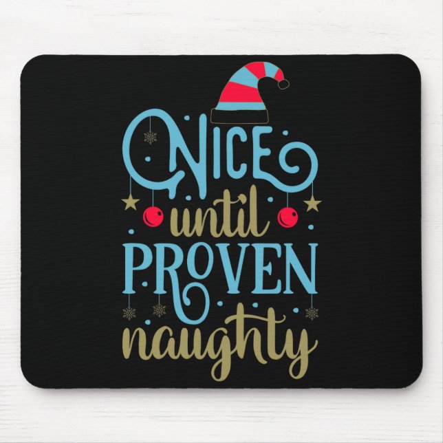 Tapis De Souris Christmas Santa Funny Saying Humor Tygraphy T Shir (Devant)