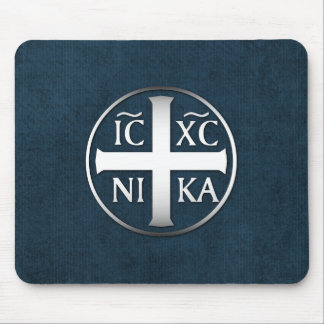 Tapis De Souris Christogram ICXC NIKA Jésus conquiert