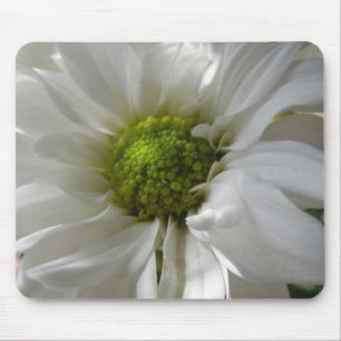 Tapis De Souris Chrysanthème blanc Mousepad