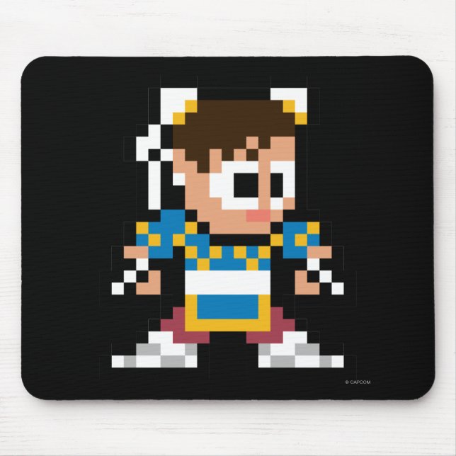 Tapis De Souris Chun-Li à 8 bits (Devant)