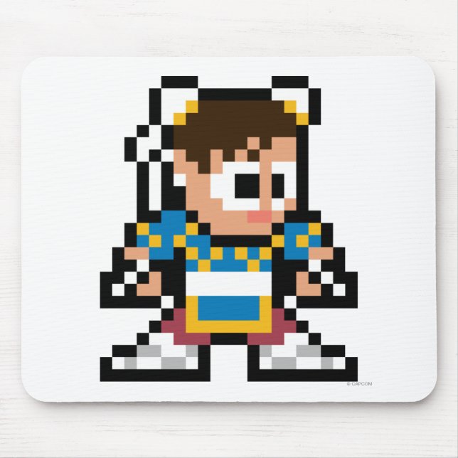 Tapis De Souris Chun-Li à 8 bits (Devant)