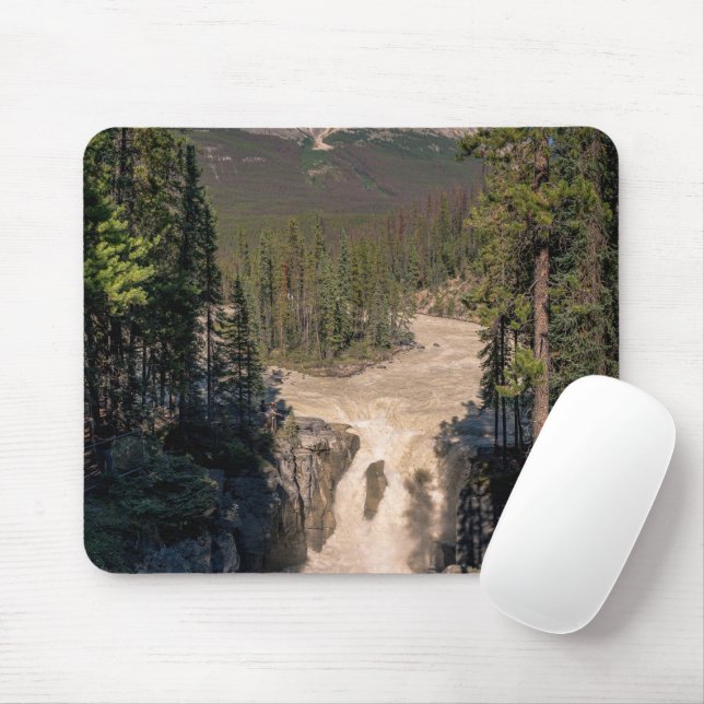 Tapis De Souris Chutes Sunwapta, Photographie canadienne des chute (Avec souris)