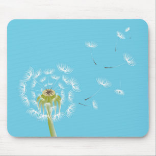Tapis De Souris Ciel bleu dandelion nature fleurie