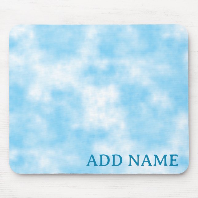 Tapis De Souris Ciel bleu et art Cloud personnalisés (Devant)
