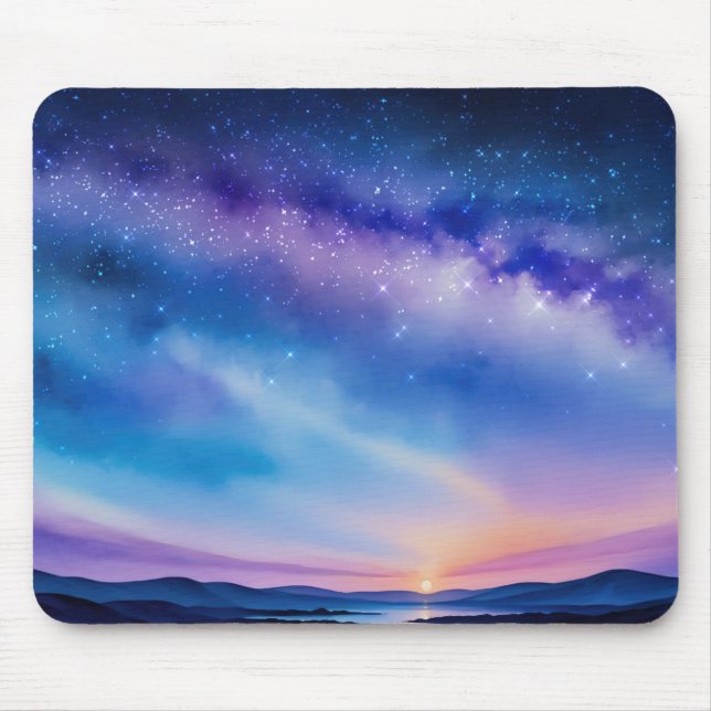 Tapis De Souris Ciel nocturne étoilé (Devant)