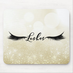 Tapis De Souris Cils Extensions de cils noirs Maquillage Beauté