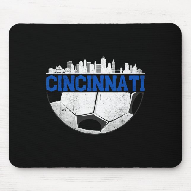 Tapis De Souris Cincinnati Soccer Distressed Cincy nati  (Devant)
