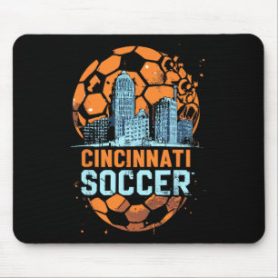 Tapis De Souris Cincinnati ville de soccer Skyline Cool Cincy 513 