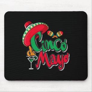 Tapis De Souris Cinco De Mayo Sombrero Hommes Femmes Taco Mexicain