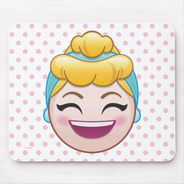 Tapis De Souris Cinderella Emoji | Cendrillon - Heureux (Devant)