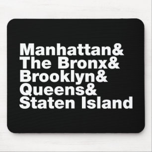 Tapis De Souris Cinq Boroughs ~ New York