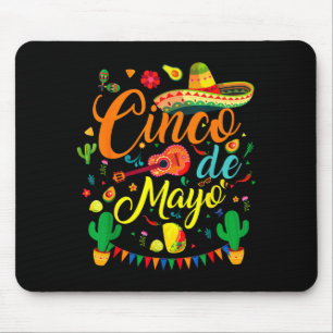 Tapis De Souris Cinq mai drôle de fête mexicaine 5 mai