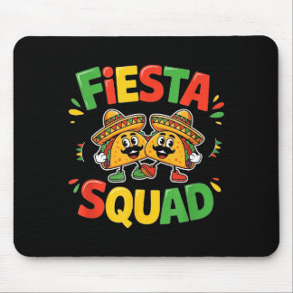 Tapis De Souris Cinq mai drôle fiesta squad fête pour hommes