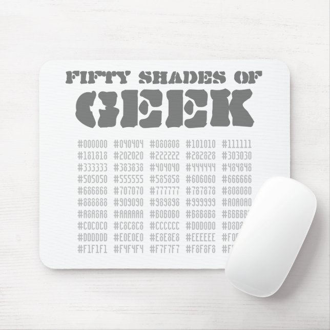 Tapis De Souris Cinquante nuances de Geek (Avec souris)
