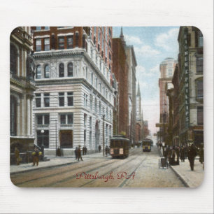 Tapis De Souris Cinquième avenue. et rue en bois Mousepad