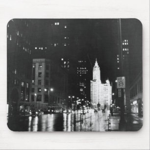 Tapis De Souris circa 1954 :  De vue une avenue du Michigan vers