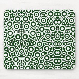 Tapis De Souris Circuit Alien II - Blanc et Vert foncé