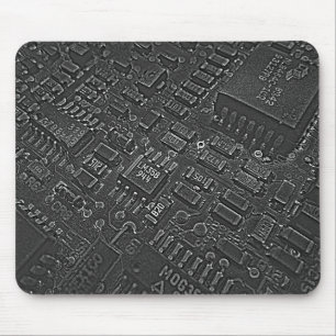 Tapis De Souris Circuitrie foncée