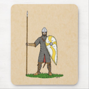 Tapis De Souris Cirque médiévale Norman Knight 1066
