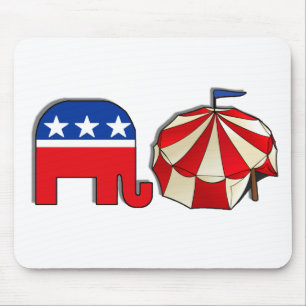 Tapis De Souris Cirque républicain éléphant et tente