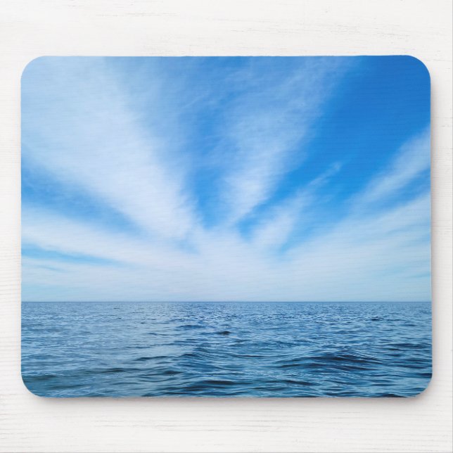 Tapis De Souris Cirrus Nuages Sur L'Eau (Devant)