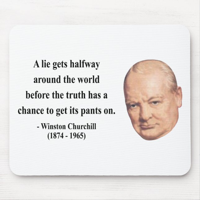 Tapis De Souris Citation 11b de Winston Churchill (Devant)