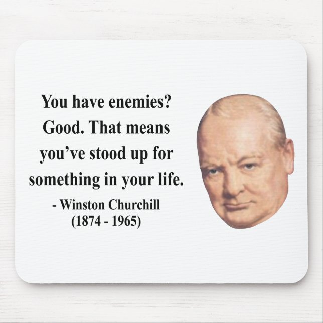 Tapis De Souris Citation 3b de Winston Churchill (Devant)