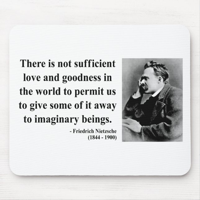 Tapis De Souris Citation 7b de Nietzsche (Devant)
