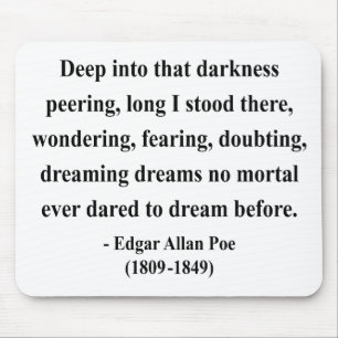 Tapis De Souris Citation 8a d'Edgar Allen Poe