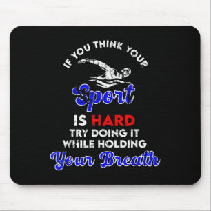 Tapis De Souris Citation De Baignade vintage - Lunettes De Bain Gr