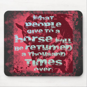 Tapis De Souris Citation de cheval II - Pad de souris