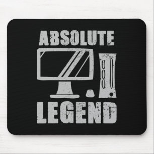 Tapis De Souris Citation de joueur de jeu vidéo drôle légendaire P