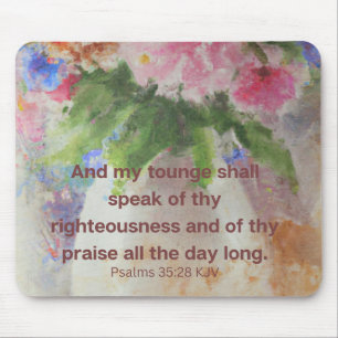 Tapis De Souris Citation de la Bible de confort