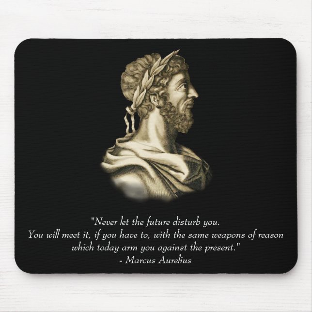 Tapis De Souris Citation de Marcus Aurelius (Devant)